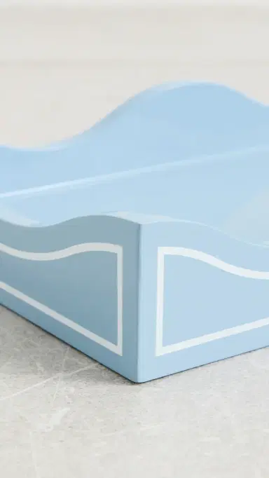 Weezie Lacquer Tray Hydrangea Blue One Size | Thumbnail 4 Weezie Lacquer Tray Hydrangea Blue One Size | Thumbnail 4