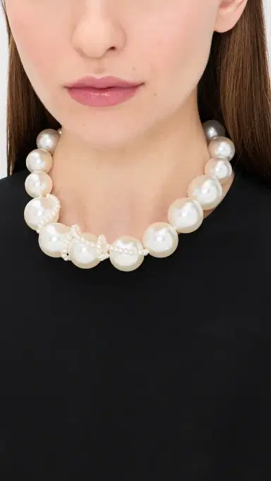 Completedworks Large Faux Pearl Necklace Brass/18k Gold Plated One Size | Thumbnail 3 Completedworks Large Faux Pearl Necklace Brass/18k Gold Plated One Size | Thumbnail 3