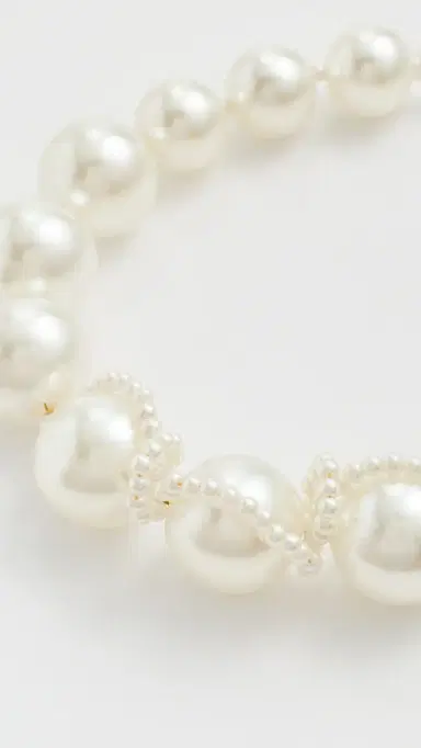 Completedworks Large Faux Pearl Necklace Brass/18k Gold Plated One Size | Thumbnail 4 Completedworks Large Faux Pearl Necklace Brass/18k Gold Plated One Size | Thumbnail 4
