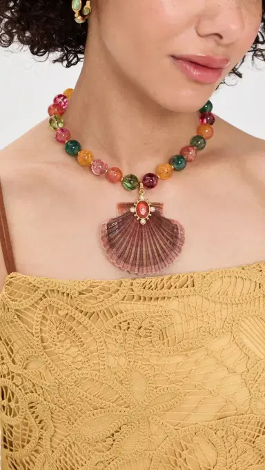 Brinker + Eliza Electric Bloom Necklace Bright Multi | Thumbnail 3 Brinker + Eliza Electric Bloom Necklace Bright Multi | Thumbnail 3