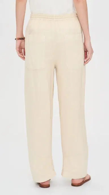 Free People Chambers Laid Back Pull On inen Pants Summer Sand | Thumbnail 3 Free People Chambers Laid Back Pull On inen Pants Summer Sand | Thumbnail 3