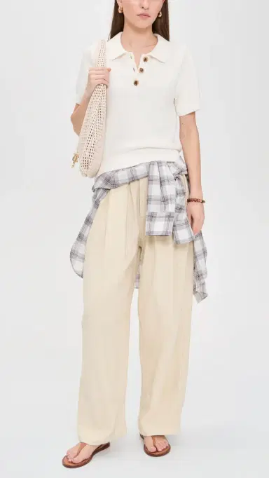Free People Chambers Laid Back Pull On inen Pants Summer Sand | Thumbnail 5 Free People Chambers Laid Back Pull On inen Pants Summer Sand | Thumbnail 5