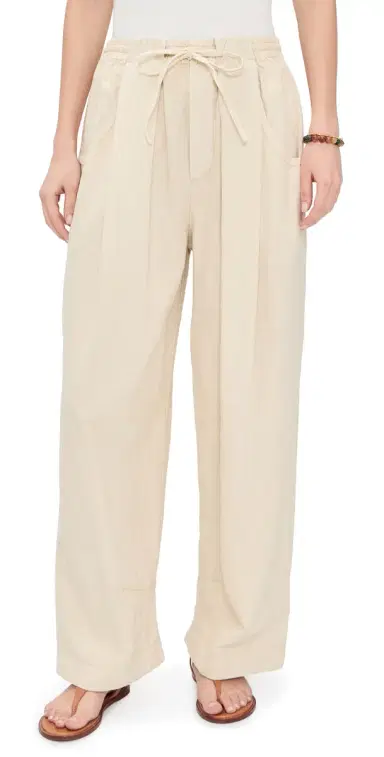 Free People Chambers Laid Back Pull On inen Pants Summer Sand | Thumbnail 1 Free People Chambers Laid Back Pull On inen Pants Summer Sand | Thumbnail 1