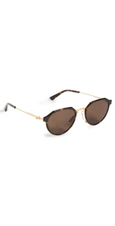 Bottega Veneta Thin Triangle Oval Sunglasses | Thumbnail 1 Bottega Veneta Thin Triangle Oval Sunglasses | Thumbnail 1