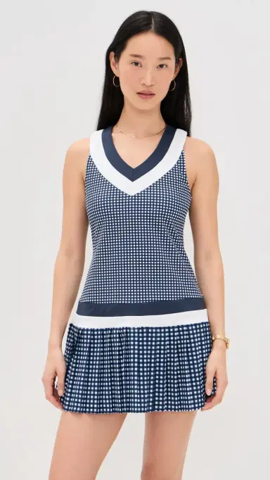Addison Bay Match Dress Navy Gingham | Thumbnail 2 Addison Bay Match Dress Navy Gingham | Thumbnail 2
