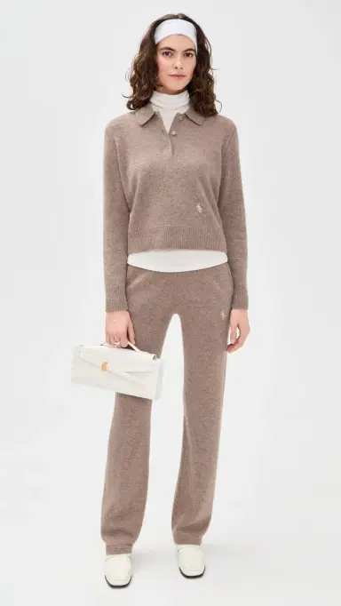 Sporty & Rich SRC Cashmere Trousers Tapioca | Thumbnail 5 Sporty & Rich SRC Cashmere Trousers Tapioca | Thumbnail 5