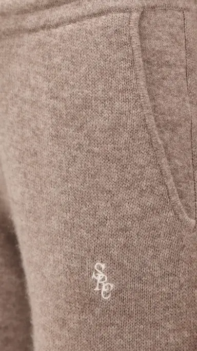 Sporty & Rich SRC Cashmere Trousers Tapioca | Thumbnail 6 Sporty & Rich SRC Cashmere Trousers Tapioca | Thumbnail 6