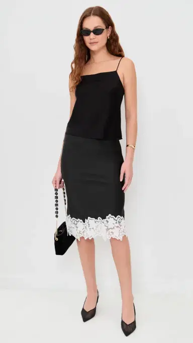 Lioness Anchored Midi Skirt Noir | Thumbnail 5 Lioness Anchored Midi Skirt Noir | Thumbnail 5