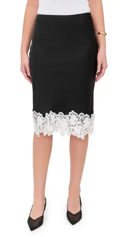 Lioness Anchored Midi Skirt Noir | Thumbnail 1 Lioness Anchored Midi Skirt Noir | Thumbnail 1