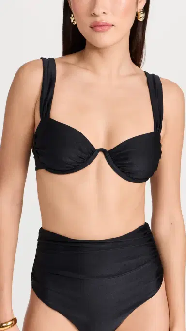 SIMKHAI Anniston Bikini Top Black | Thumbnail 2 SIMKHAI Anniston Bikini Top Black | Thumbnail 2