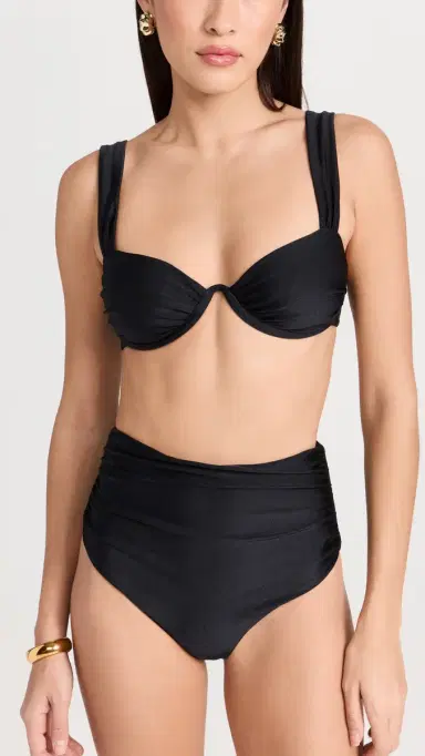 SIMKHAI Anniston Bikini Top Black | Thumbnail 5 SIMKHAI Anniston Bikini Top Black | Thumbnail 5