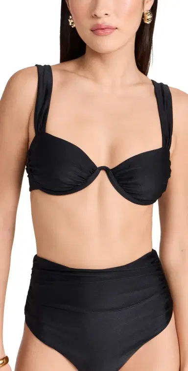 SIMKHAI Anniston Bikini Top Black | Thumbnail 1 SIMKHAI Anniston Bikini Top Black | Thumbnail 1