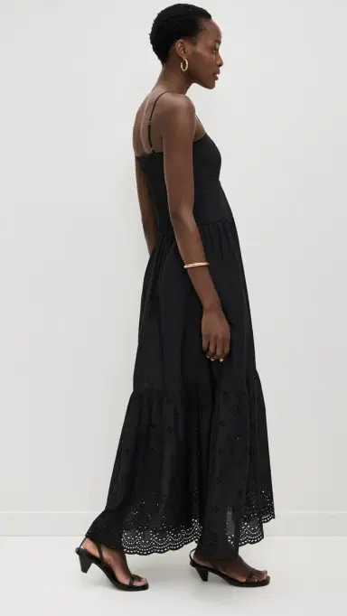 Playa Lucila Square Neck Maxi Dress Black | Thumbnail 4 Playa Lucila Square Neck Maxi Dress Black | Thumbnail 4