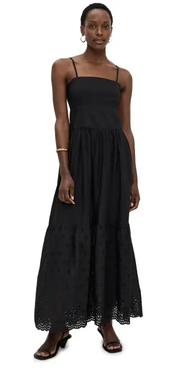 Playa Lucila Square Neck Maxi Dress Black | Thumbnail 1 Playa Lucila Square Neck Maxi Dress Black | Thumbnail 1