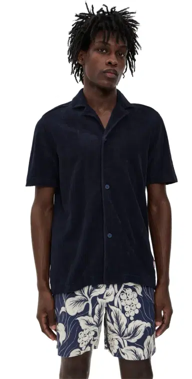 Orlebar Brown Howell Shirt Night Iris | Thumbnail 1 Orlebar Brown Howell Shirt Night Iris | Thumbnail 1
