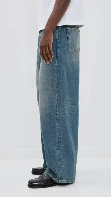 Jeanerica Brera Relaxed Wide Straight Leg Jeans 1990 Light Vintage | Thumbnail 4 Jeanerica Brera Relaxed Wide Straight Leg Jeans 1990 Light Vintage | Thumbnail 4