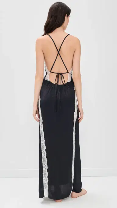Free People Some Kind of ove Maxi Slip Black Combo | Thumbnail 4 Free People Some Kind of ove Maxi Slip Black Combo | Thumbnail 4