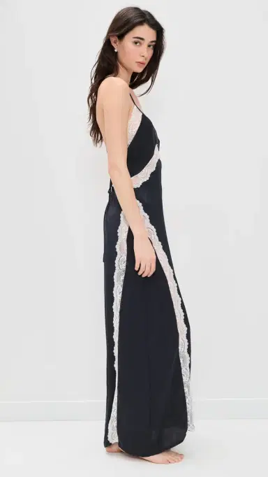 Free People Some Kind of ove Maxi Slip Black Combo | Thumbnail 5 Free People Some Kind of ove Maxi Slip Black Combo | Thumbnail 5
