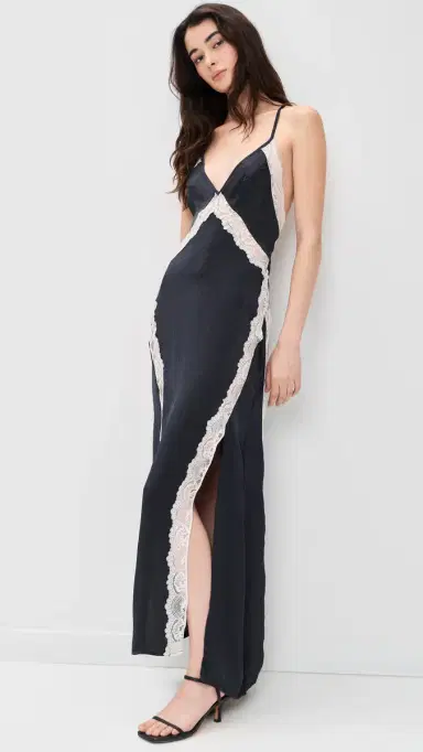 Free People Some Kind of ove Maxi Slip Black Combo | Thumbnail 6 Free People Some Kind of ove Maxi Slip Black Combo | Thumbnail 6