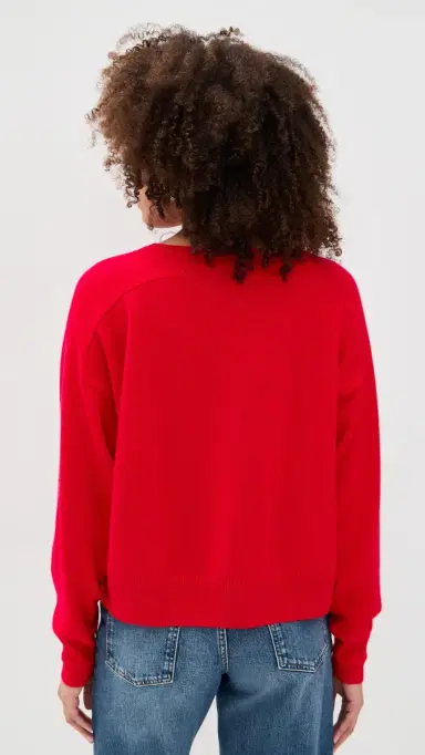 Tanya Taylor Audrey Cashmere V Neck weater carlet | Thumbnail 3 Tanya Taylor Audrey Cashmere V Neck weater carlet | Thumbnail 3