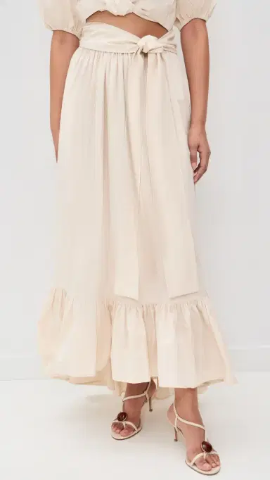 Lisa Marie Fernandez Nicole Poplin Skirt Natural Poplin | Thumbnail 2 Lisa Marie Fernandez Nicole Poplin Skirt Natural Poplin | Thumbnail 2
