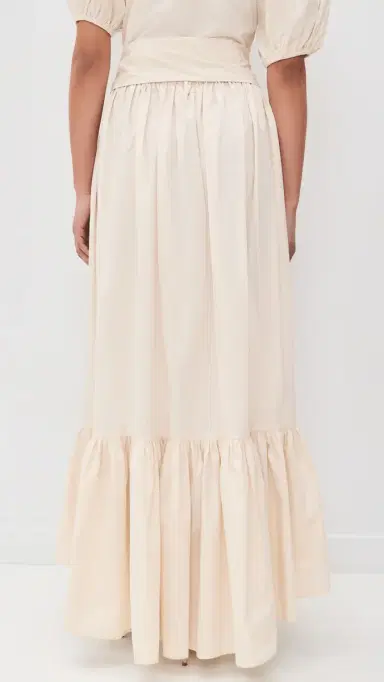 Lisa Marie Fernandez Nicole Poplin Skirt Natural Poplin | Thumbnail 3 Lisa Marie Fernandez Nicole Poplin Skirt Natural Poplin | Thumbnail 3