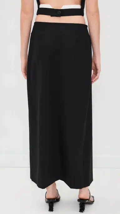 St. Agni Tailored Wool Wrap Skirt Black | Thumbnail 3 St. Agni Tailored Wool Wrap Skirt Black | Thumbnail 3