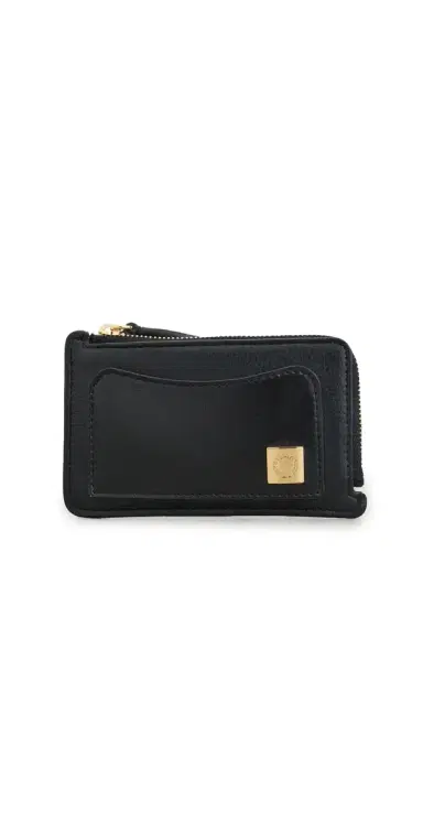 Stella McCartney Ryder Zip Card Holder Black One Size | Thumbnail 1 Stella McCartney Ryder Zip Card Holder Black One Size | Thumbnail 1