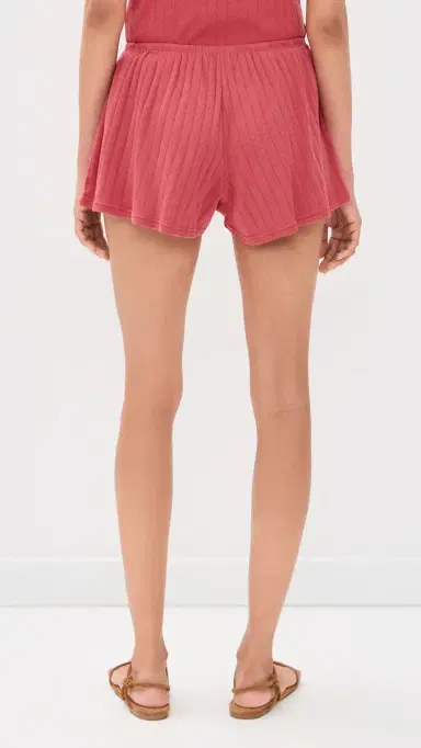 DONNI. DONNI. The Pointelle Tap Shorts Raspberry L | Thumbnail 3 DONNI. DONNI. The Pointelle Tap Shorts Raspberry L | Thumbnail 3