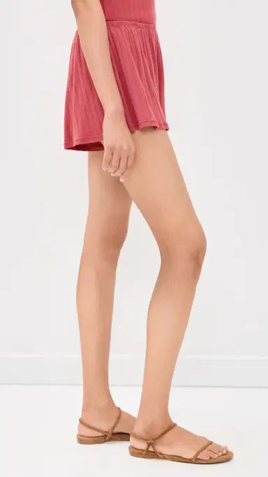 DONNI. DONNI. The Pointelle Tap Shorts Raspberry L | Thumbnail 4 DONNI. DONNI. The Pointelle Tap Shorts Raspberry L | Thumbnail 4