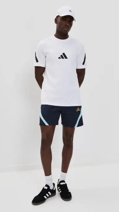 adidas House of Tiro Nations Track Shorts 7 Night Navy/Ice Blue/White Blue | Thumbnail 5 adidas House of Tiro Nations Track Shorts 7 Night Navy/Ice Blue/White Blue | Thumbnail 5