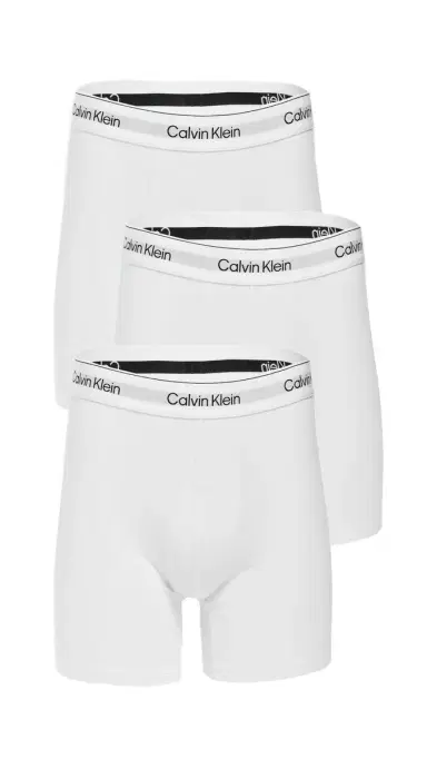 Calvin Klein Underwear Icon Cotton Stretch Boxer Briefs 3 Pack White | Thumbnail 6 Calvin Klein Underwear Icon Cotton Stretch Boxer Briefs 3 Pack White | Thumbnail 6