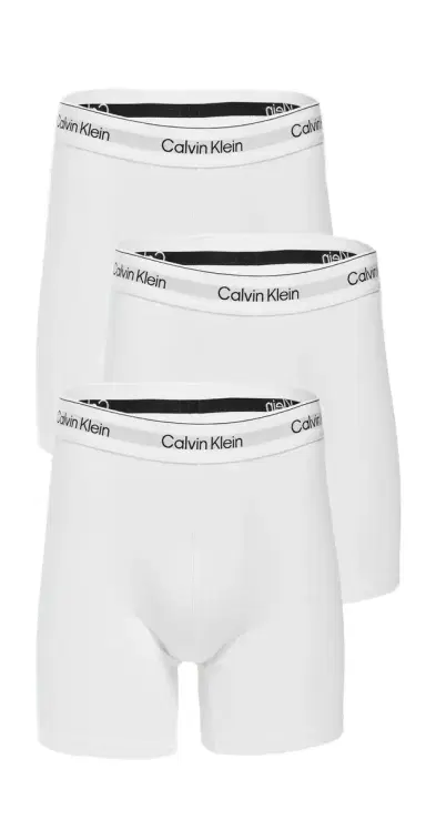 Calvin Klein Underwear Icon Cotton Stretch Boxer Briefs 3 Pack White | Thumbnail 1 Calvin Klein Underwear Icon Cotton Stretch Boxer Briefs 3 Pack White | Thumbnail 1