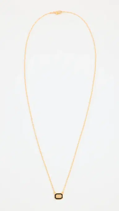 Gwen Beloti Initial Gold Block Pendant Necklace A | Thumbnail 4 Gwen Beloti Initial Gold Block Pendant Necklace A | Thumbnail 4