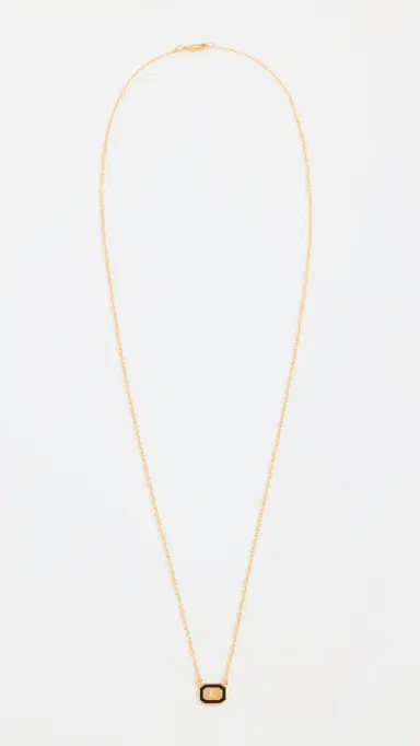 Gwen Beloti Initial Gold Block Pendant Necklace L | Thumbnail 4 Gwen Beloti Initial Gold Block Pendant Necklace L | Thumbnail 4
