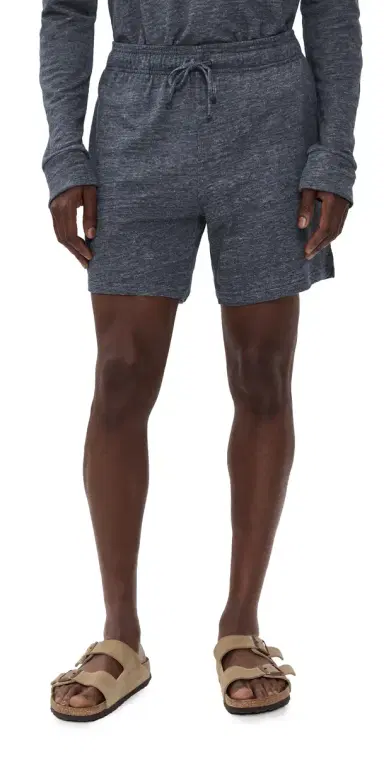 Onia Terry Linen Shorts 6 Washed Navy | Thumbnail 1 Onia Terry Linen Shorts 6 Washed Navy | Thumbnail 1