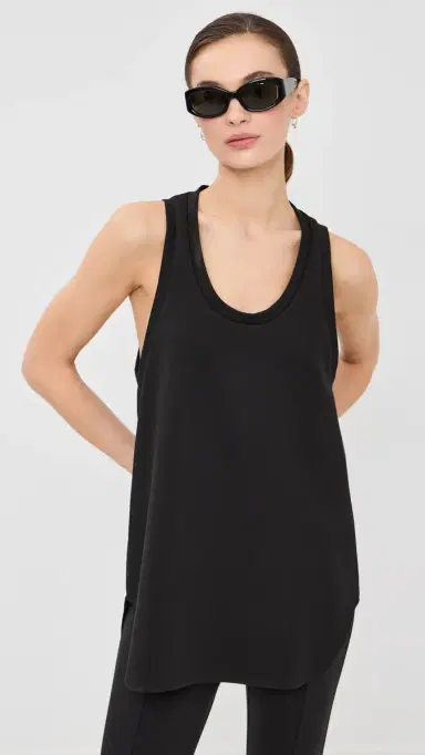 WARDROBE.NYC WARDROBE. NYC Oversize Mini Tank Black | Thumbnail 2 WARDROBE.NYC WARDROBE. NYC Oversize Mini Tank Black | Thumbnail 2
