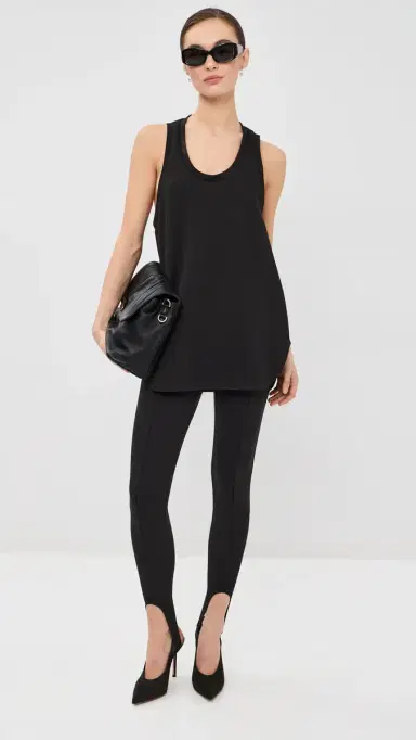 WARDROBE.NYC WARDROBE. NYC Oversize Mini Tank Black | Thumbnail 5 WARDROBE.NYC WARDROBE. NYC Oversize Mini Tank Black | Thumbnail 5