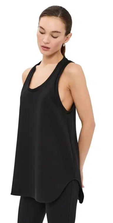 WARDROBE.NYC WARDROBE. NYC Oversize Mini Tank Black | Thumbnail 1 WARDROBE.NYC WARDROBE. NYC Oversize Mini Tank Black | Thumbnail 1