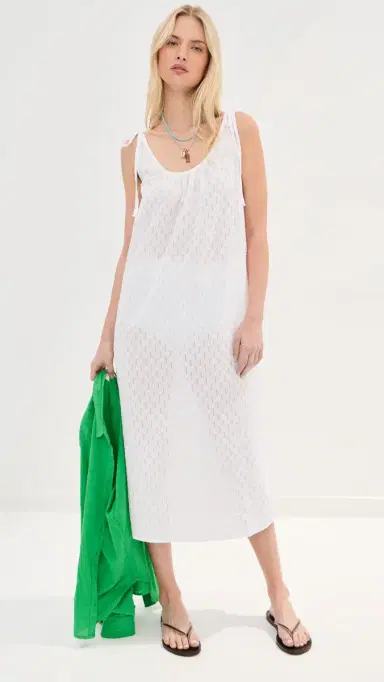 LE BOP Skylar Eyelet Maxi Dress White | Thumbnail 3 LE BOP Skylar Eyelet Maxi Dress White | Thumbnail 3