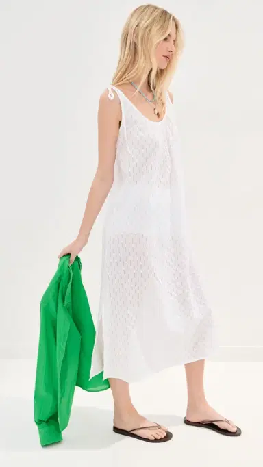 LE BOP Skylar Eyelet Maxi Dress White | Thumbnail 5 LE BOP Skylar Eyelet Maxi Dress White | Thumbnail 5