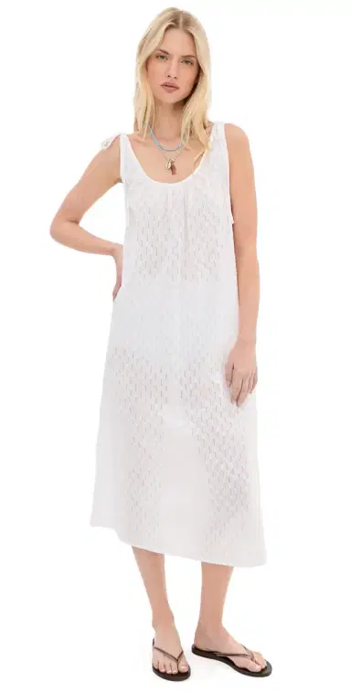 LE BOP Skylar Eyelet Maxi Dress White | Thumbnail 1 LE BOP Skylar Eyelet Maxi Dress White | Thumbnail 1