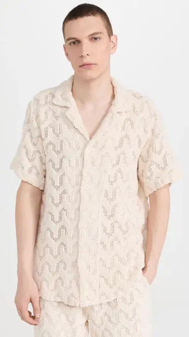 OAS Atlas Cuba Crochet Shirt Off White | Thumbnail 3 OAS Atlas Cuba Crochet Shirt Off White | Thumbnail 3