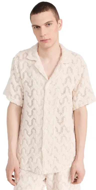 OAS Atlas Cuba Crochet Shirt Off White | Thumbnail 1 OAS Atlas Cuba Crochet Shirt Off White | Thumbnail 1