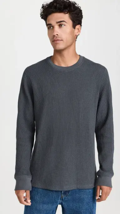 RAILS Wade Waffle Thermal Long Sleeve Tee Ink | Thumbnail 2 RAILS Wade Waffle Thermal Long Sleeve Tee Ink | Thumbnail 2