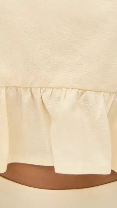 Dress To Tiered Crop Top Beige Shell | Thumbnail 6 Dress To Tiered Crop Top Beige Shell | Thumbnail 6
