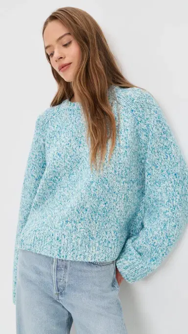 La Ligne Ezra Sweater Marled Sky | Thumbnail 2 La Ligne Ezra Sweater Marled Sky | Thumbnail 2