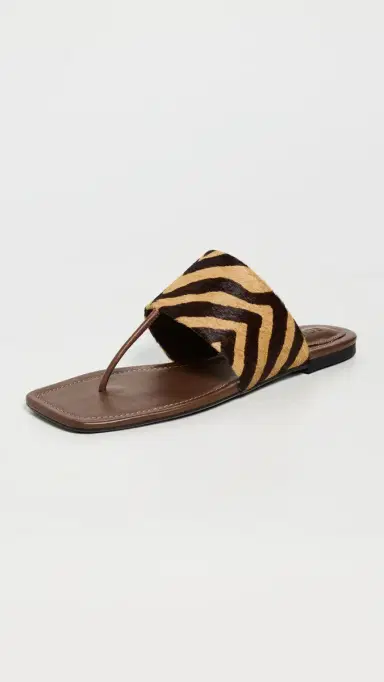 Schutz Martha Flats Natural/Pecan Brown | Thumbnail 2 Schutz Martha Flats Natural/Pecan Brown | Thumbnail 2