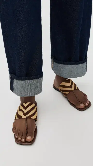 Schutz Martha Flats Natural/Pecan Brown | Thumbnail 3 Schutz Martha Flats Natural/Pecan Brown | Thumbnail 3