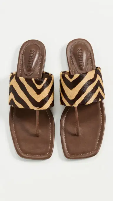 Schutz Martha Flats Natural/Pecan Brown | Thumbnail 5 Schutz Martha Flats Natural/Pecan Brown | Thumbnail 5